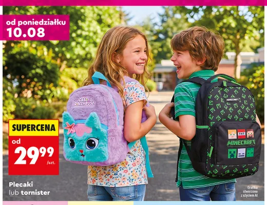 Plecak lub tornister dziecięcy promocja w Biedronka