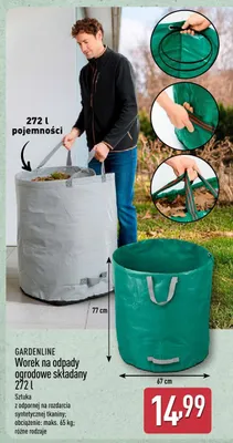 Worek na odpady ogrodowe składany 272 l promocja w Aldi