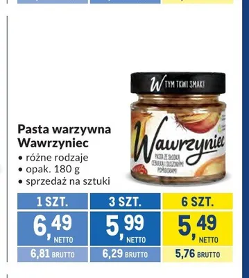 Pasta warzywna Wawrzyniec promocja w Makro
