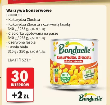 Fasola biała Bonduelle promocja w Intermarche