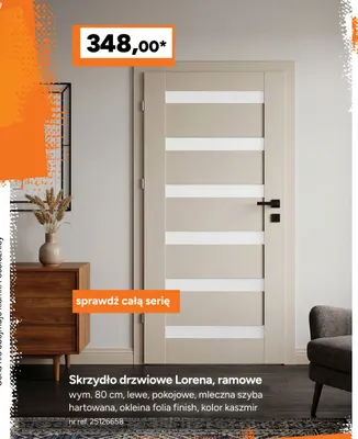 Skrzydło drzwiowe Lorena ramowe promocja w Bricoman