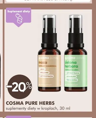 Suplement diety w kroplach Maca Cosma Pure Herbs promocja w Super-Pharm