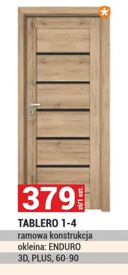 Drzwi TABLERO 1-4 ramowa konstrukcja oklеina: ENDURO 3D, PLUS, 60-90 promocja w Merkury Market