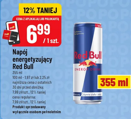 Napój energetyzujący Red Bull promocja w POLOmarket
