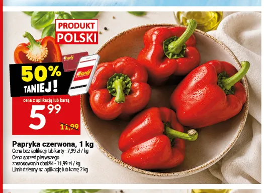 Papryka czerwona promocja w Twój Market