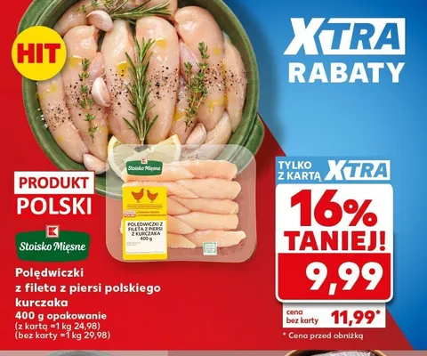 Polędwiczki z fileta z piersi kurczaka Stoisko Mięsne promocja w Kaufland