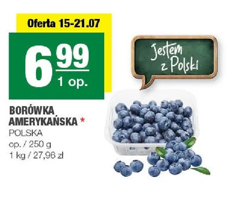 Borówka amerykańska polska promocja w SPAR