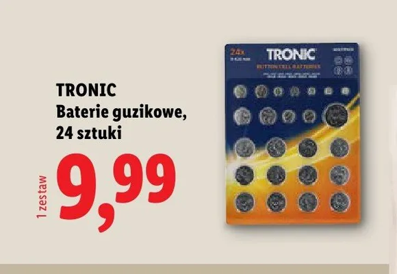 Baterie guzikowe TRONIC promocja w Lidl