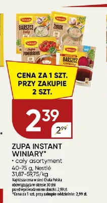 Zupa instant Winiary promocja w Chata Polska