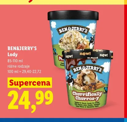 Lody Ben & Jerry's promocja w Lidl