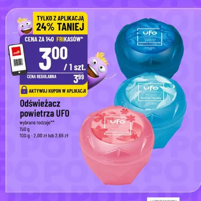 Odświeżacz powietrza UFO Świeże Pranie promocja w POLOmarket