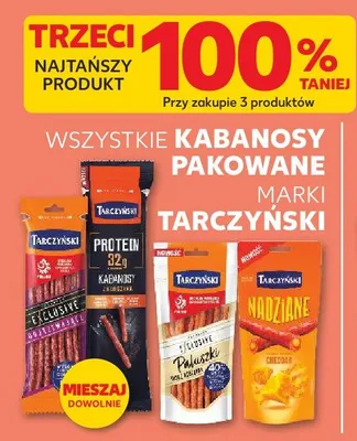 Kabanosy pakowane Tarczyński promocja w Kaufland