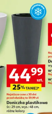 Doniczka plastikowa promocja w Auchan