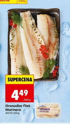 Grenadier filet bez skóry Marinero promocja w Biedronka