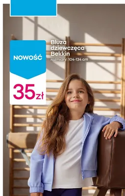 Bluza dziewczęca Bekkin promocja w Pepco