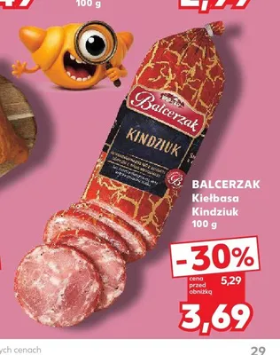 Kiełbasa Kindziuk Balcerzak promocja w Kaufland
