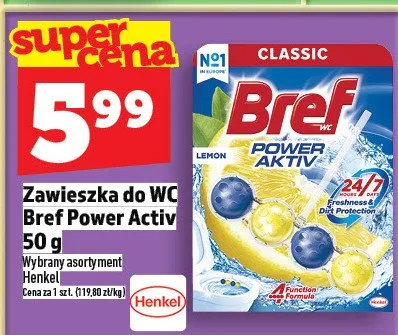 Zawieszka do WC Bref Power Activ promocja w TOPAZ