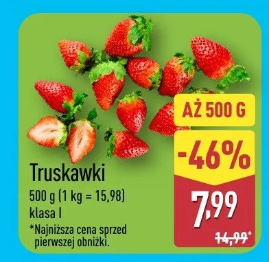 Truskawki promocja w Aldi