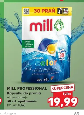 Kapsułki do prania Mill Professional Duo Caps Color promocja w Kaufland