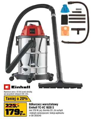 Odkurzacz warsztatowy TC-VC 1820 S promocja w OBI