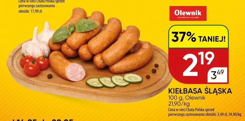 Kiełbasa śląska Olewnik promocja w Chata Polska