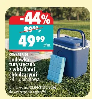 Lodówka turystyczna z wkładami chłodzącymi 24 l, granatowa promocja w Biedronka Home