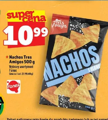 Nachos solone Tres Amigos 500g promocja w TOPAZ