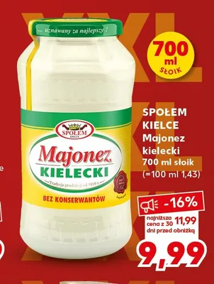 Majonez kielecki Społem Kielce promocja w Kaufland