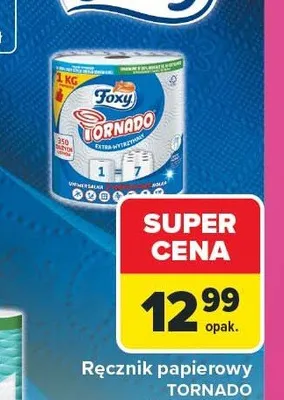 Ręcznik papierowy Foxy Tornado promocja w Carrefour