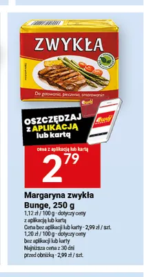 Margaryna zwykła Bunge promocja w Twój Market