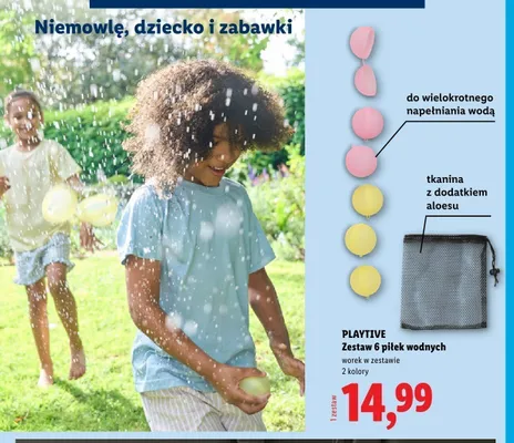 Zestaw 6 piłek wodnych Playtive promocja w Lidl
