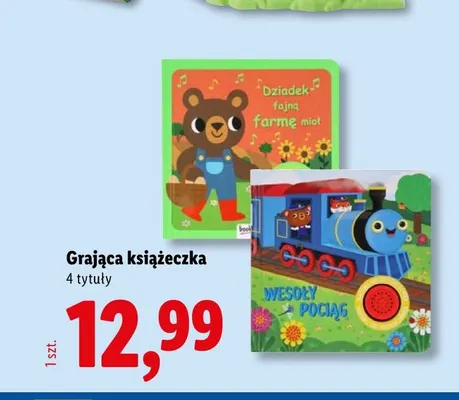 Grająca książeczka Dziadek fajną farmę miał promocja w Lidl