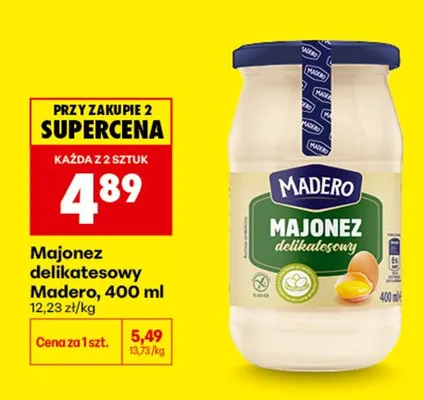 Majonez delikatesowy Madero promocja w Biedronka