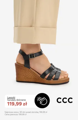 Sandały skórzane Lasocki promocja w CCC