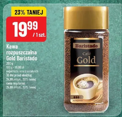 Kawa rozpuszczalna Gold Baristado promocja w POLOmarket