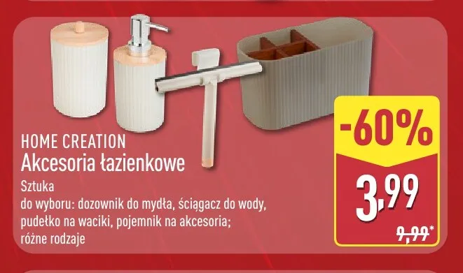 Pudełko na waciki Home Creation promocja w Aldi