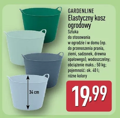 Elastyczny kosz ogrodowy promocja w Aldi