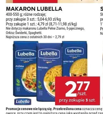 Makaron Lubella 5-jajeczny promocja w Stokrotka