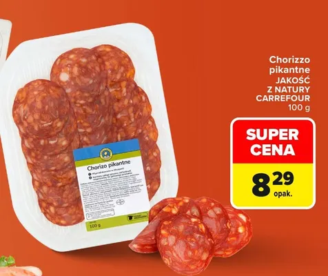 Chorizzo pikantne Jakość z Natury Carrefour promocja w Carrefour Market