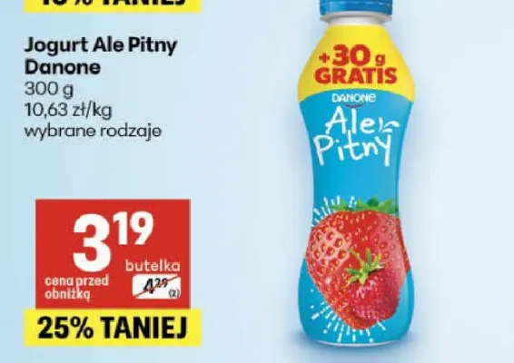 Jogurt Ale Pitny Danone promocja w Delikatesy Centrum