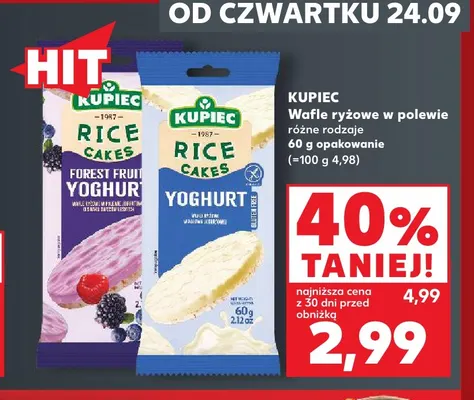 Wafle ryżowe w polewie różne rodzaje Kupiec promocja w Kaufland