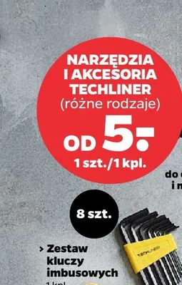 Zestaw kluczy imbusowych 8 szt. promocja w Netto