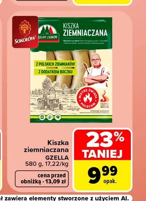 Kiszka ziemniaczana Gzella promocja w Carrefour