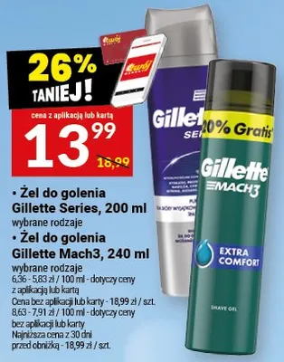 Żel do golenia Series, 200 ml promocja w Twój Market