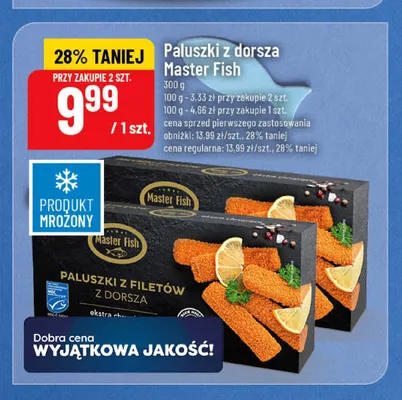 Paluszki z dorsza Master Fish promocja w POLOmarket
