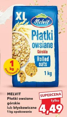 Płatki owsiane górskie promocja w Kaufland