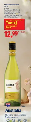Wino Chardonnay  promocja w Lidl