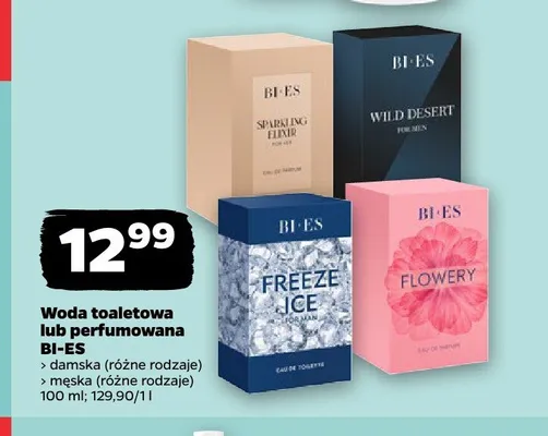 Woda toaletowa męska Bi-es Freeze Ice promocja w Netto