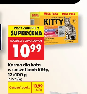 Karma dla kota w saszetkach Kitty promocja w Biedronka