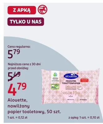 Papier toaletowy nawilżany promocja w Rossmann